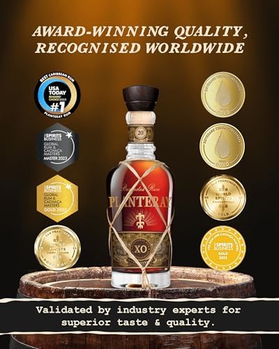 PLANTERAY XO Barbados 20th Anniversary Rum – 70cl, 40 percent ABV – Extra-Old 100 percent Barbadian Rum