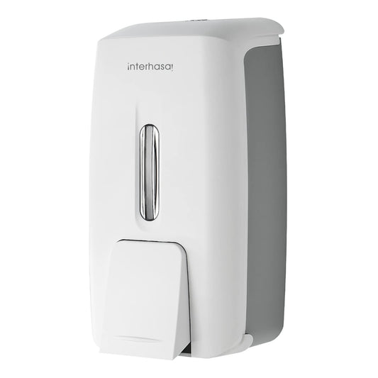 interhasa! Soap Dispenser Wall Mount Manual Hand Soap Dispenser 800ml Gel Liquid Commercial Soap Dispenser Wall Mounted Self Adhesive For Home