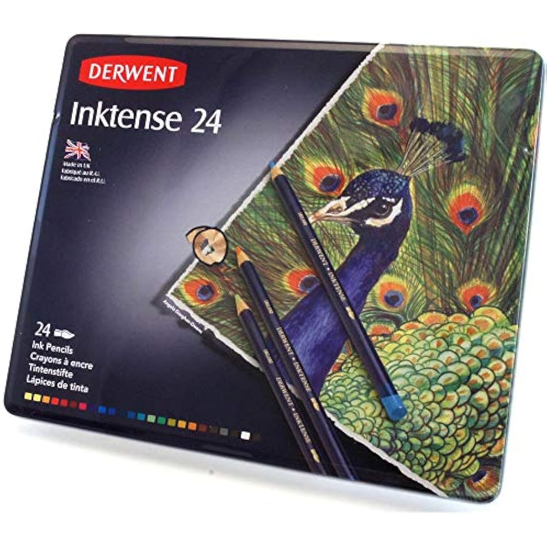 Derwent Inktense Pencils 24 Pieces Multi-Coloured