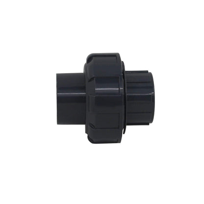 PVC Socket Union 20 25 32 40 50 63 75 90 110mm Swimming Pool Socket Pump Union Fitting PVC Pipe Union with o Ring Coupling Plastic (Inner Diameter