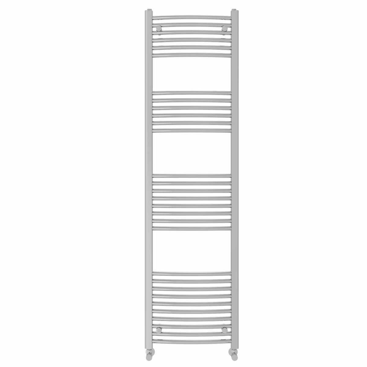 NRG Chrome Curved Central Heating Towel Rail Heated Rad Radiator 1800×500mm