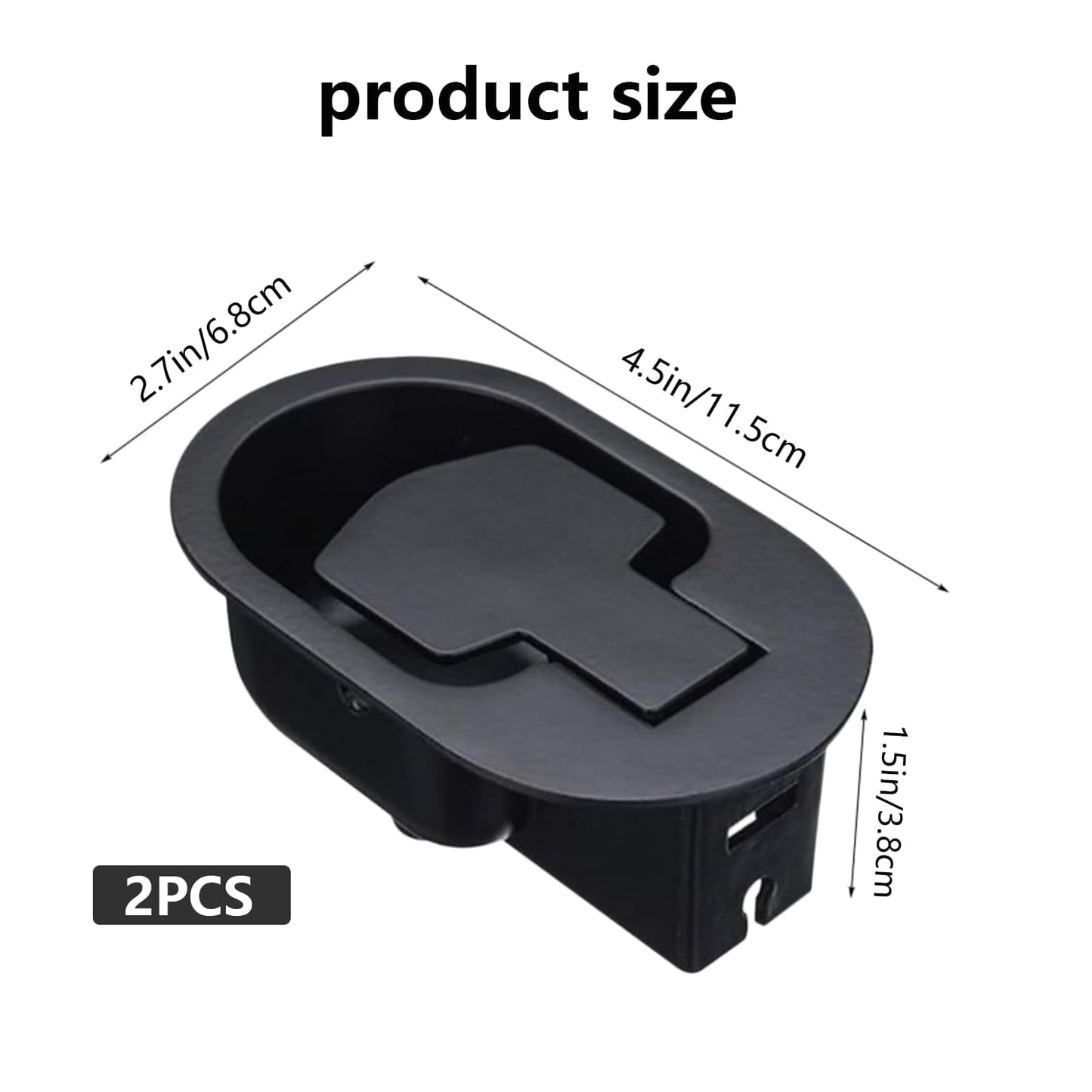 Xiciki 2 Pcs Recliner Chair Parts, Aluminum Universal Recliner Release Pull Handle Replacement for Most Recliner Chair and Sofa