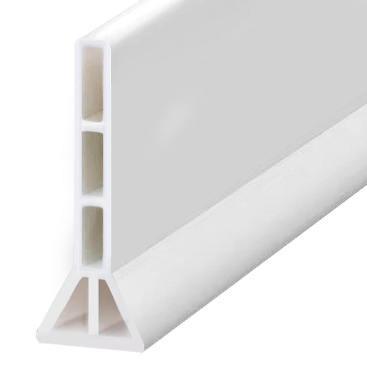 Collapsible Shower Splash Guard - Water Dam for Wet & Dry Separation, 2m Long, 10cm Height, 1.5cm Width