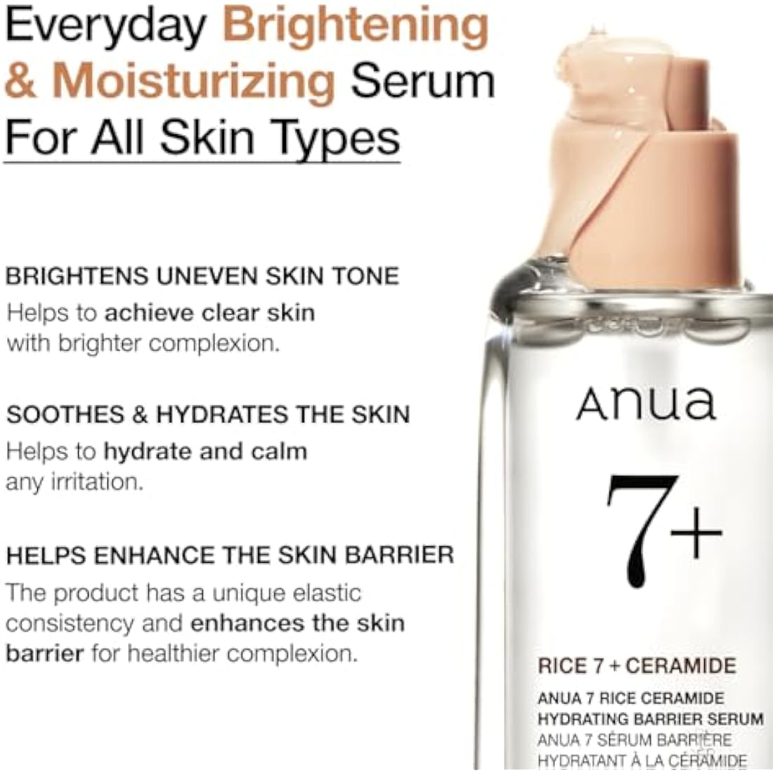 ANUA 7 Rice Ceramide Hydrating Barrier Serum (50 ml)