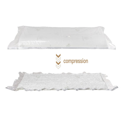 Large Vacuum Storage Bags for Mattress Clothes Waterproof Sealable Reusable Space Saver Bags, Compress Mattress By 80%, No Vacuum Pump 86.7 * 39.3in