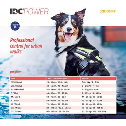Julius-K9, 16IDC-B-MM, IDC Powerharness, dog harness, Size: Mini-Mini, Blue