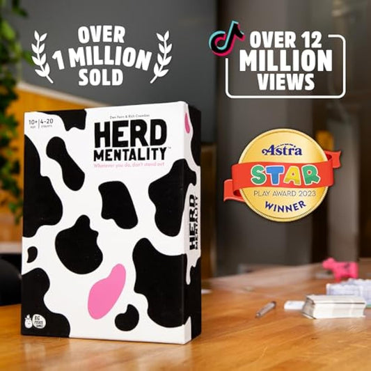 Herd Mentality – Udderly Hilarious Family Board Game for 4–20 Players | Easy to Learn, Loved by Millions, with Bonus Online Exclusive Content