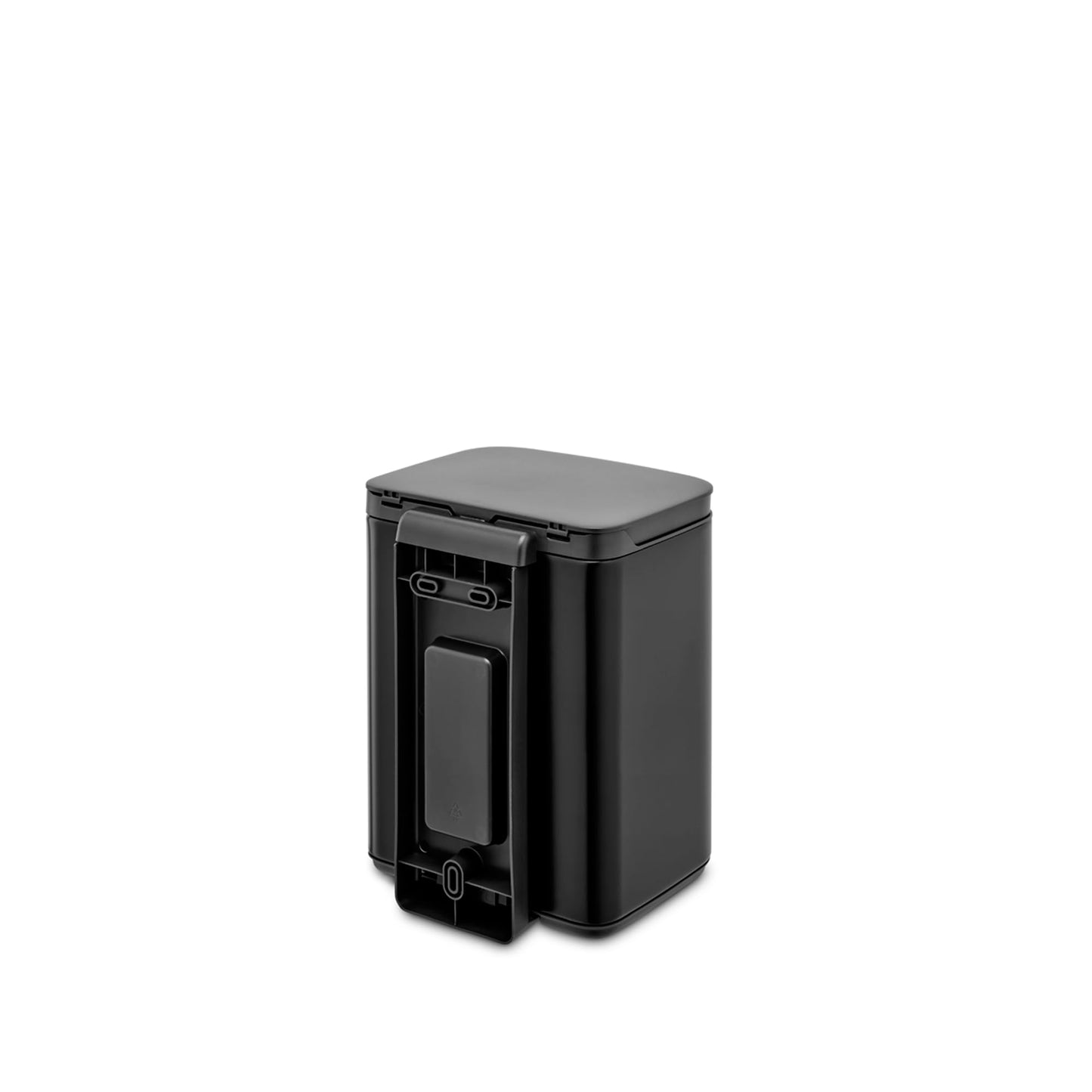 Brabantia - Bo Waste Bin 4L - Small & Stylish Rubbish Bin - Easy Open and Soft Closing Lid - Hygienic & Space Efficient - Wall Mountable