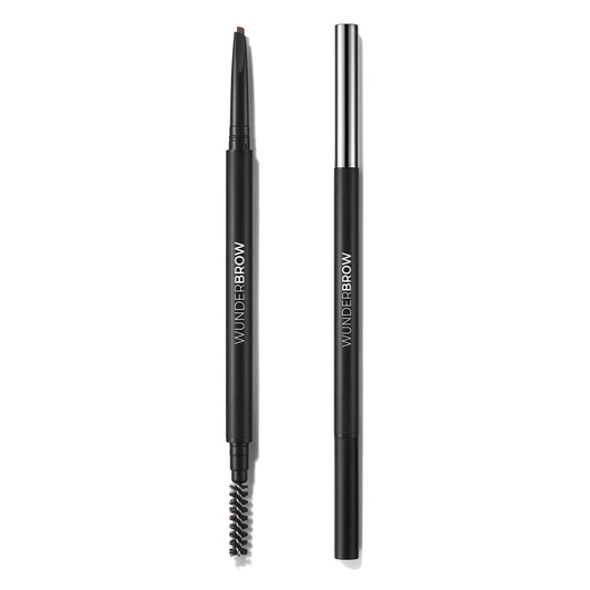 WUNDERBROW Micro-Sculpt Refillable Brow Pencil, Vegan & Cruelty Free Eyebrow Pencil (Black/Brown)