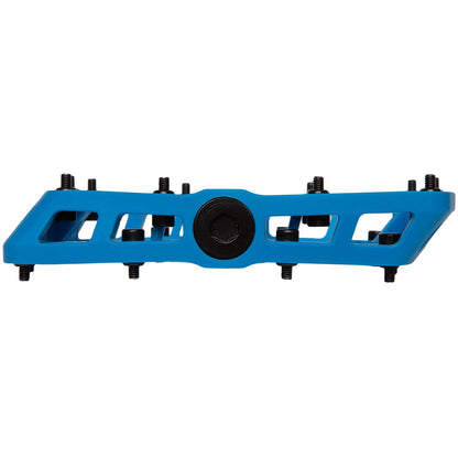 TAG Metals T3 Nylon MTB Pedals 9/16" Axle ? Durable, Lightweight Platform Pedals with Anti-Slip Pins, Ideal for Mountain Biking and BMX (Blue)