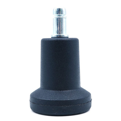 WANGCL Pack of 5 Glide Castors for Office Chair Wheel Replacement, 11mm x 22mm Stem, 50mm Diameter (Black)