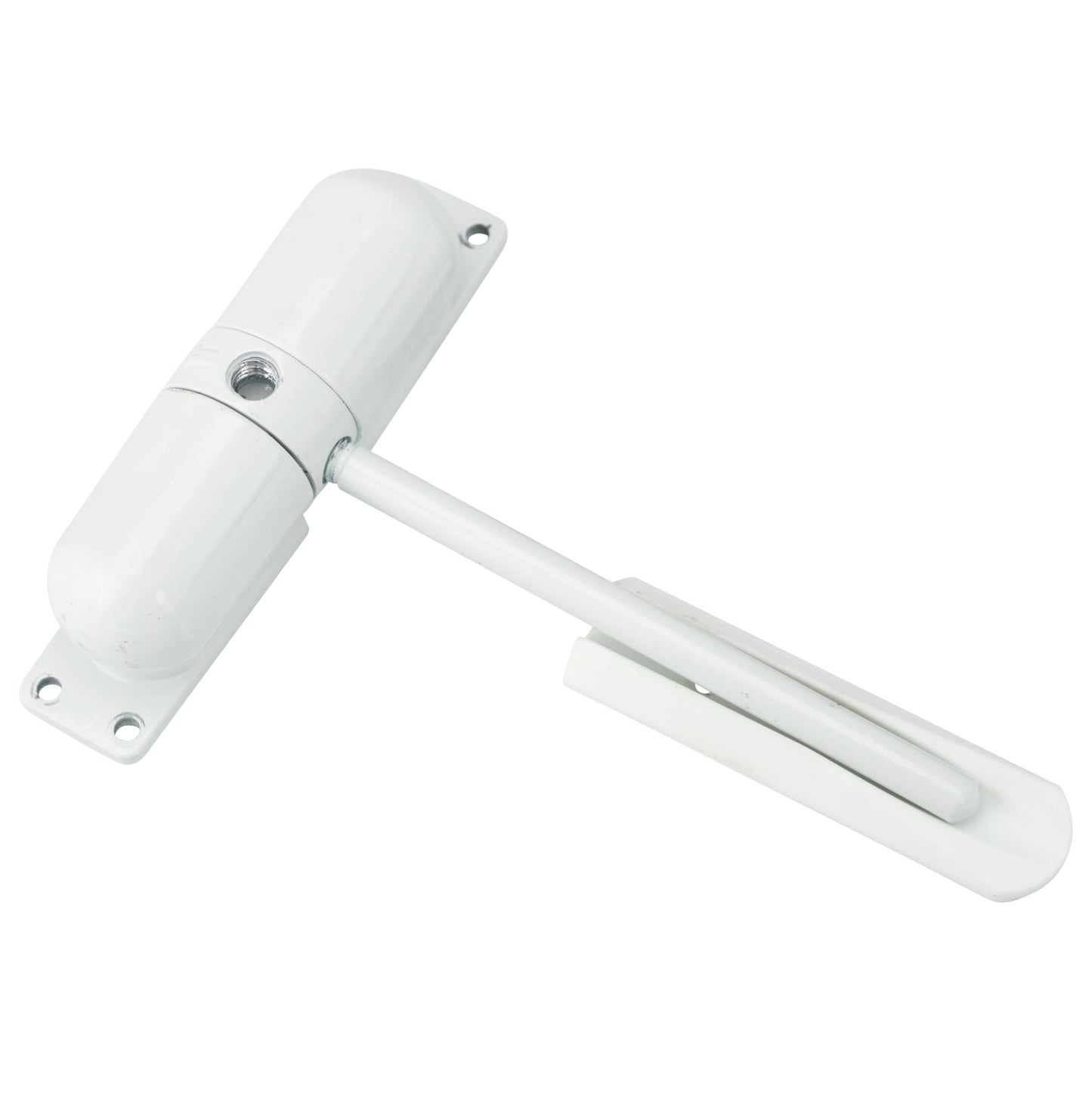 Burg Wachter DCW207 DCW White, Surface Mounted, Spring Loaded Door Closer with 1/2 Hour Fire Rating, Black, Brass, Polished, Satin Chrome