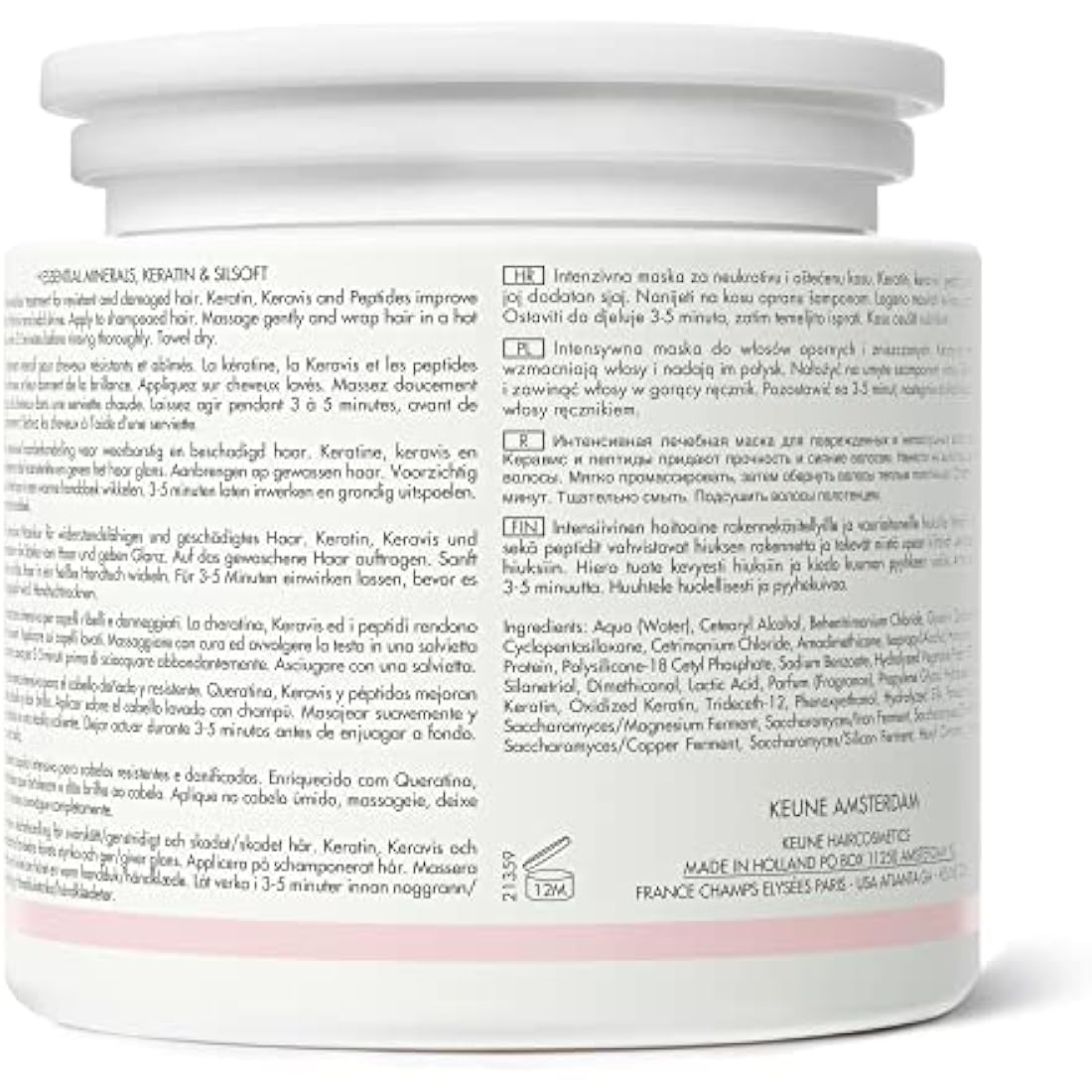 Keune Care Line Keratin Smooth Mask - Anti-Frizz Mask 500 Ml