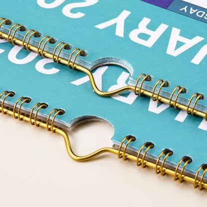 Calendar 2025-2026 - Wall Calendar 2025-2026 with Thick Paper, 2025-2026 Calendar, July 2025 - December 2026, calendar month to view, Twin-Wire Binding Hanging Hook Large Mixed Color Ruled Blocks