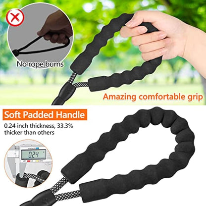 Kdsvakd Training Lead For Dogs, 3m / 10ft Long Rope Dog Lead with carabiner clip and padded handle, Recall Durable Lead Duty Check Cord For Puppy, Small, Medium, Large Dog Yellow