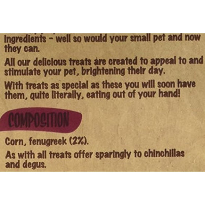 Rosewood Naturals Fenugreek Crunchies, Small Animal Treats for Rabbits, Guinea Pigs, Chinchillas, Degus, Hamsters, Gerbils, Mice and Rats, 200g