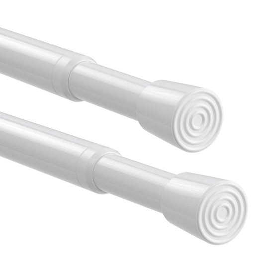 Shower Curtain Rail Extendable Curtain Poles 68-100cm Tension Rods for Curtains White Curtain Rods Extendable Shower Curtain Rod Telescopic Curtain