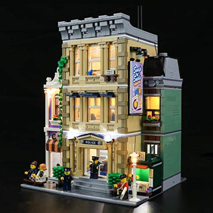 BRIKSMAX Led Lighting Kit for LEGO Creator Expert Police Station - Compatible with Lego 10278 Building Blocks Model - Remote Control Version