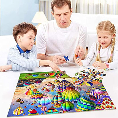 HUADADA Jigsaw Puzzles 1000 Pieces for Adults Hot Air Balloon Puzzle Educational Games Home Decoration Puzzle (27.56" x 19.69")…