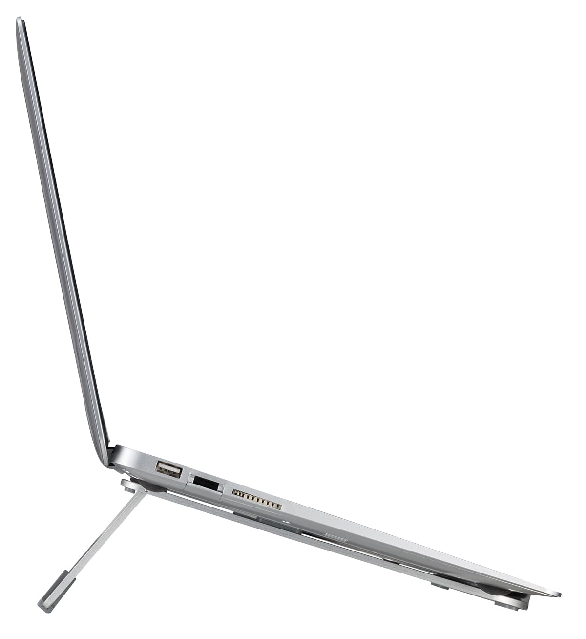 my wall HT19L - Laptop Stand, Foldable, Laptop, Aluminium, Silicone Pads, Laptop Stand, Ventilated Stand, MacBook Air, DELL, All Computers