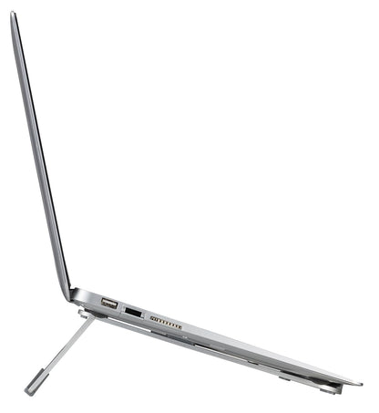 my wall HT19L - Laptop Stand, Foldable, Laptop, Aluminium, Silicone Pads, Laptop Stand, Ventilated Stand, MacBook Air, DELL, All Computers
