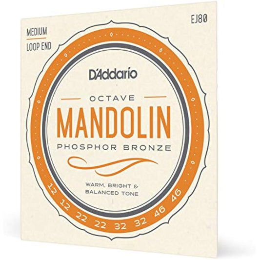 D'Addario EJ80 Medium 12-46 Phosphor Bronze Octave Mandolin Strings