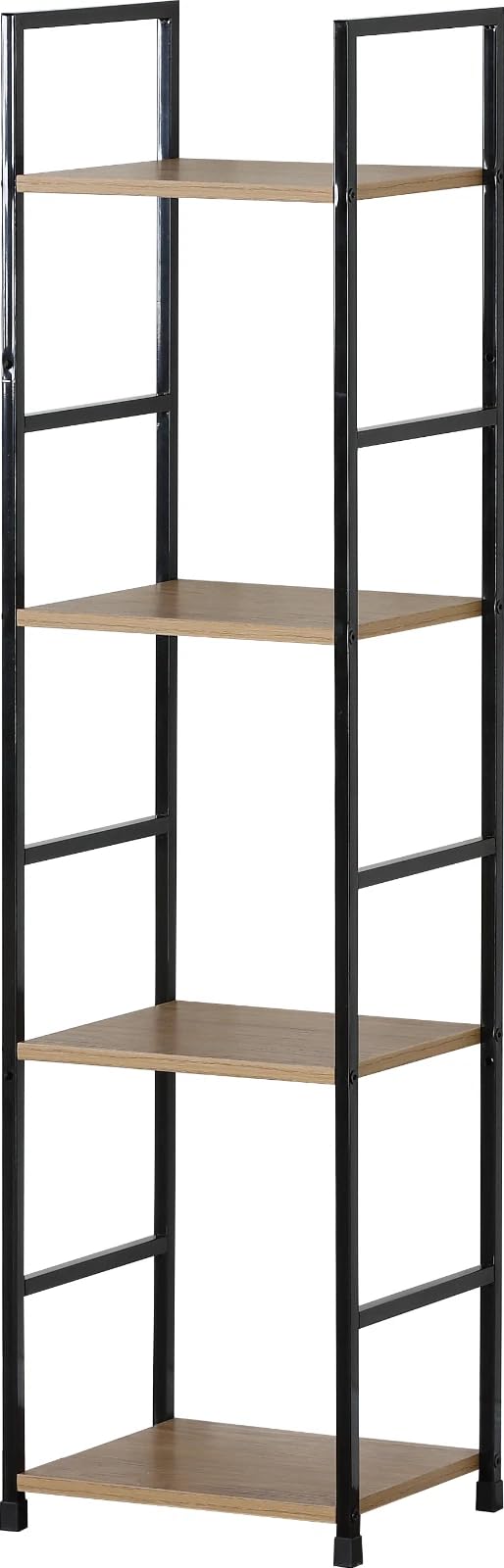 CELINO making your day Industrial 4-Tier Ladder Bookshelf, Bookcase Shelving Unit