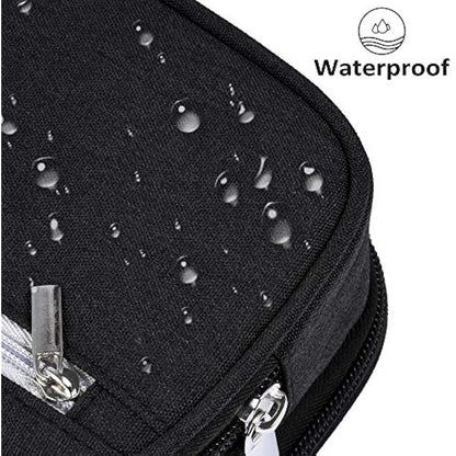 YONZONE Pencil Case Large Capacity Pencil Cases Big Pencil Bag Pen Pouch Holder for Boys Girls Teenage, 3 Compartments Stationery Office School Supplies High Storage Organiser Makeup Bag Adult, Black