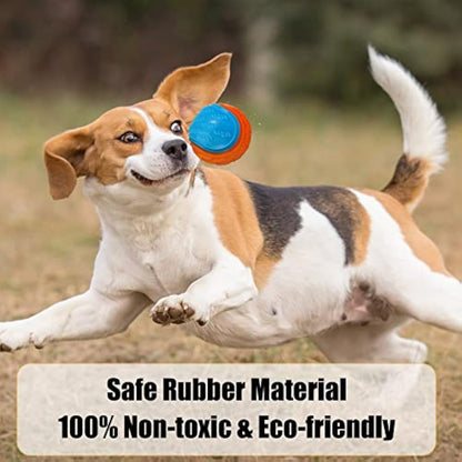 Bestomrogh 4Pcs Squeaky Dog Ball, Durable Dog Balls for Puppy, Large and Medium Sized Dogs, Interactive Dog Toys for Relieving Anxiety and Boredom,Training, Teeth Cleaning