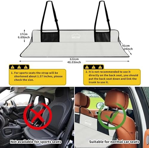 ONTYZZ Non-inflatable Car Camping Mattress Collapsible SUV Bed Mattress for Sleeping Portable Car Back Seat Extender for Car SUV Truck