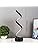 Set of 2 Modern Spiral LED Table Lamps,ELINKUME Warm White Bedroom Bedside Lamp,Stepless Dimmable,Living Room Minimalist Decorative Lighting 12W,Reading Desk Light for Office and Study,Black