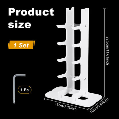 UNICRAFTALE 5-Tier Acrylic Knife Display Stand White Pocket Knife Holder Folding Knifes Display Case Fixed Blade Knifes Collection Displays Stand