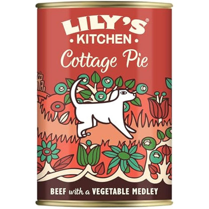 Lily's Kitchen Natural Adult Dog Food Wet Tins - Cottage Pie - Complete Meal Recipes (6 Tins x 400g)