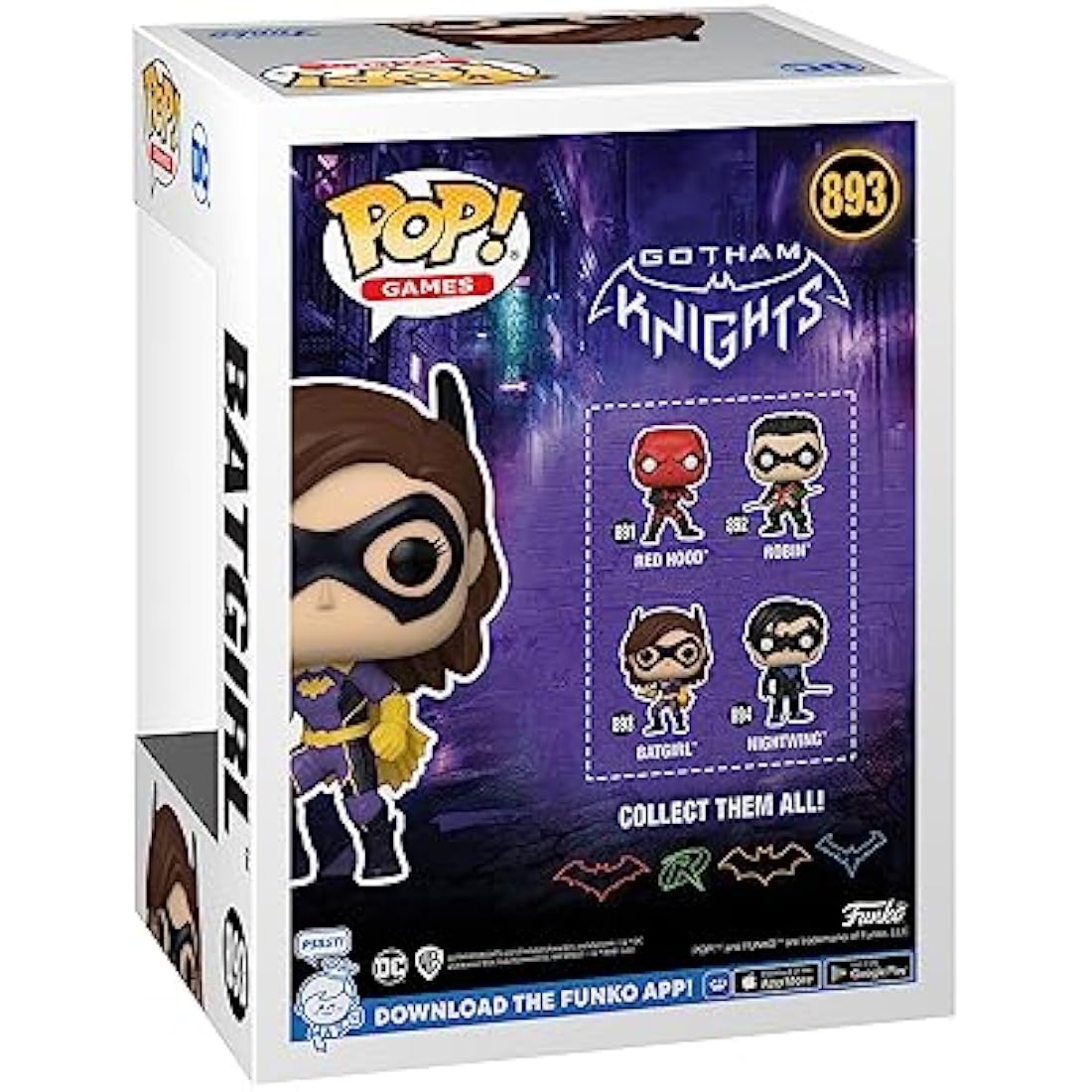 Funko POP! Games: Gotham Knights - Batgirl - (Gwith PU) - Batman - Amazon Exclusive - Collectable Vinyl Figure - Gift Idea - Official Merchandise - Toys for Kids & Adults - Video Games Fans