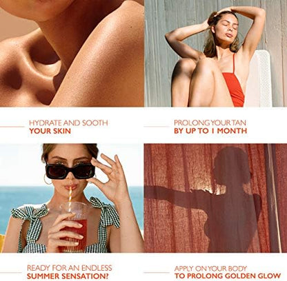 Lancaster Golden Tan Maximizer After Sun Lotion 400ml | One Month Tan Prolonging | Natural Tan Accelerator | Soothes and Calms Sun-Exposed Skin | Softens Skin with Velvety Finish