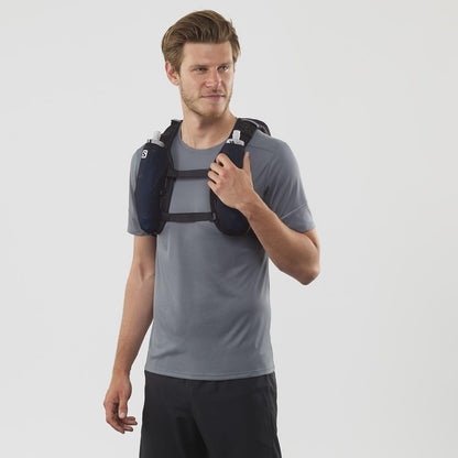 Salomon Agile 6 Unisex Unisex Hydration Vest, Trail Running, MTB, Running, Hiking, Dynamic Comfort, Quick Access, and Versatility, Black