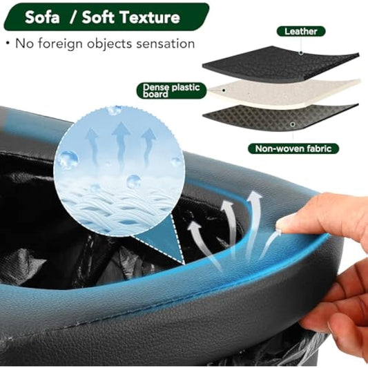 E EASTSTORM Outdoor Camping Toilet, 16.5in(H) Portable Toilet, Travel Toilet, Campervan Toilet, Camping Loo, Folding Toilet for Tent, Caravan, Festivals