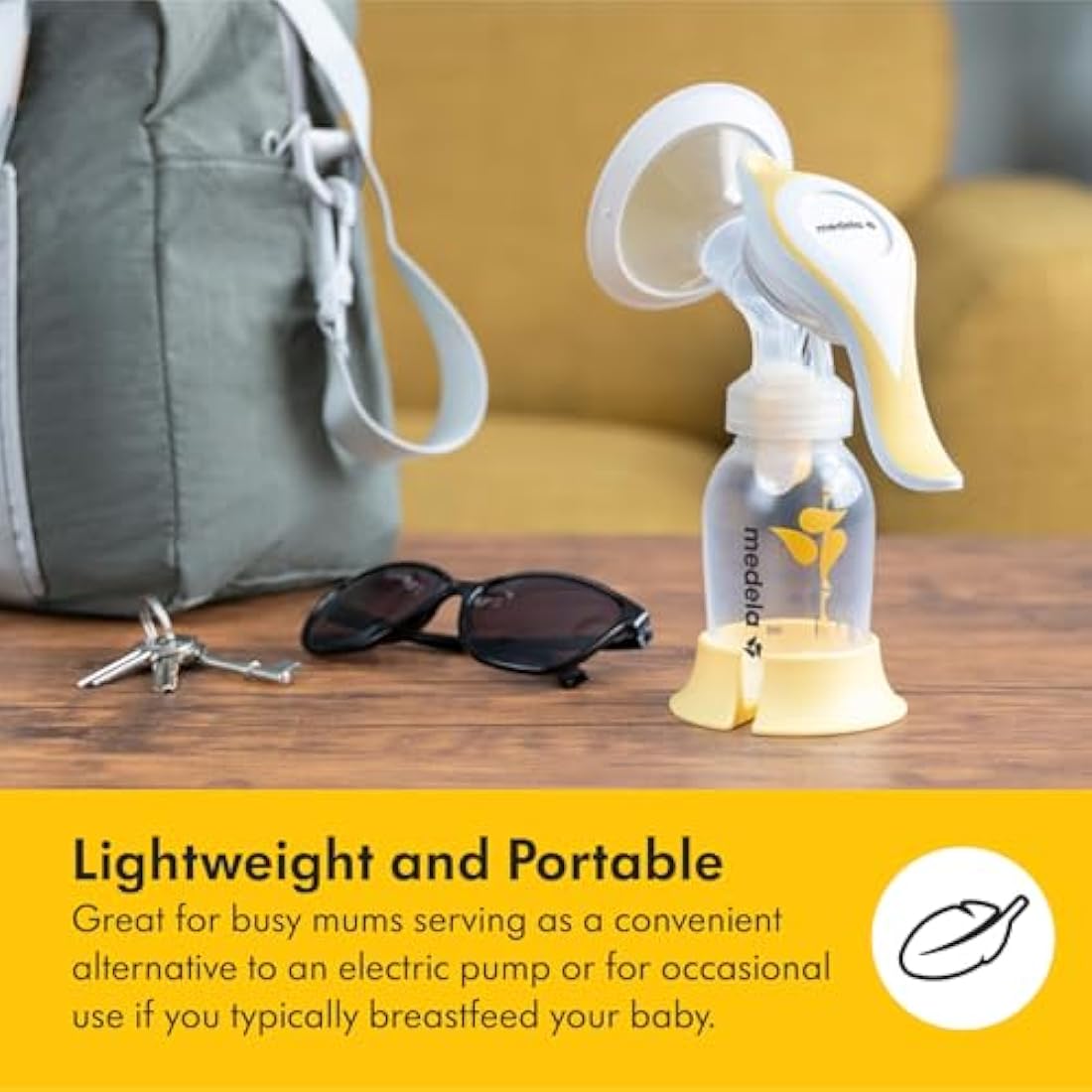Medela Harmony Manual Breast Pump, Compact Swiss Design with PersonaFit Flex Shields and Medela's 2-Phase Expression Technology