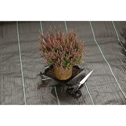GardenMate 2m x 20m sheet woven weed control fabric - UV stabilised 100gsm landscape ground cover membrane…
