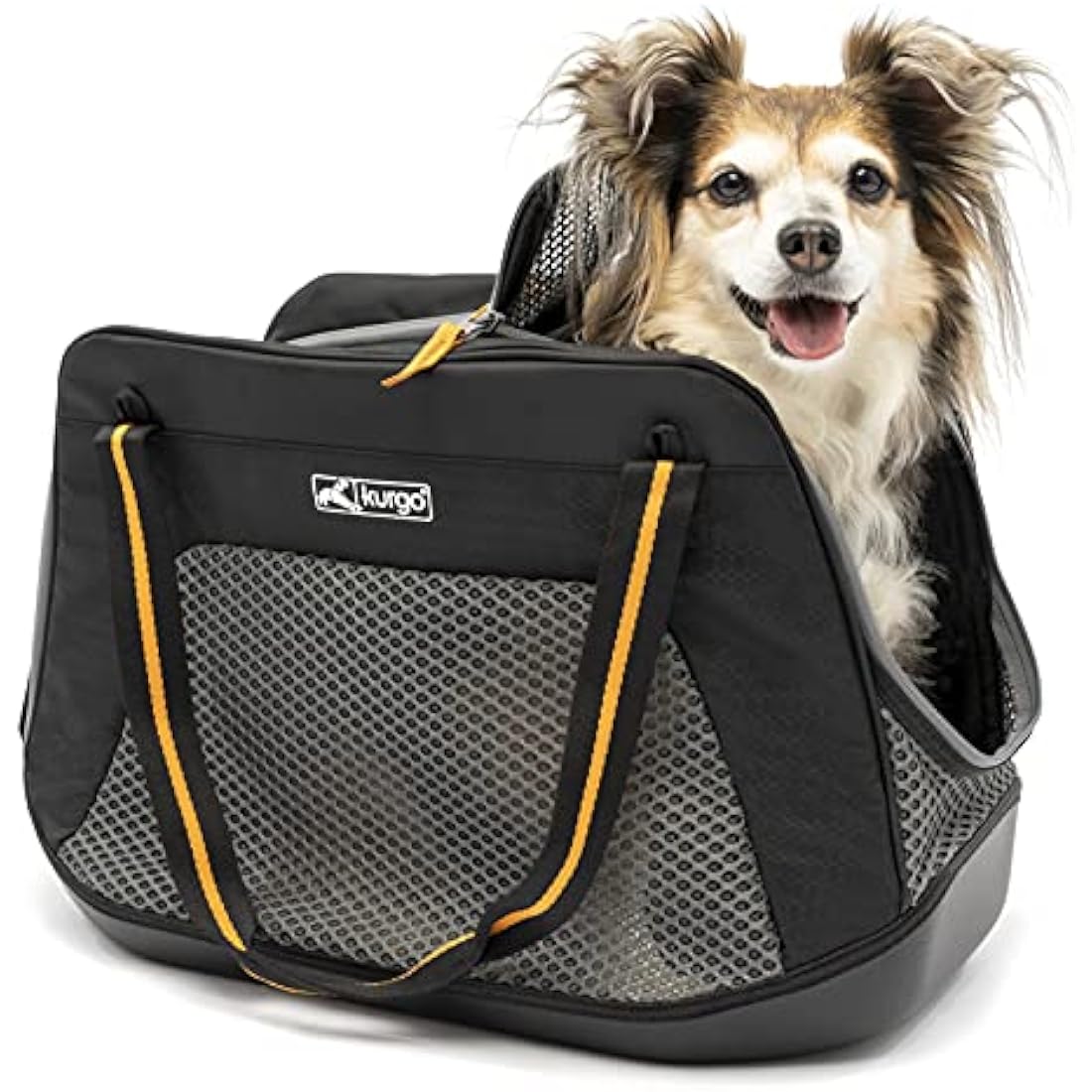 Kurgo Explorer Carrier, Carrier Bag for Small Dogs and Cats, Waterproof Bottom, Lightweight, Large-Black