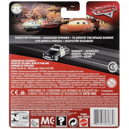 Disney Cars FLM15 Pixar Cars 3 Sheriff Vehicle, Multicoloured