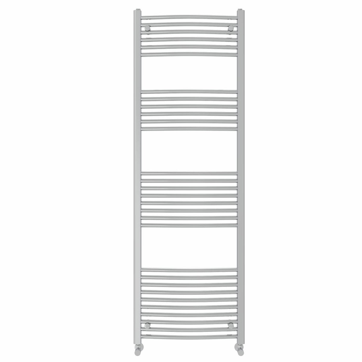 NRG Curved Chrome Bathroom Heated Towel Rail Radiator 1800x600mm