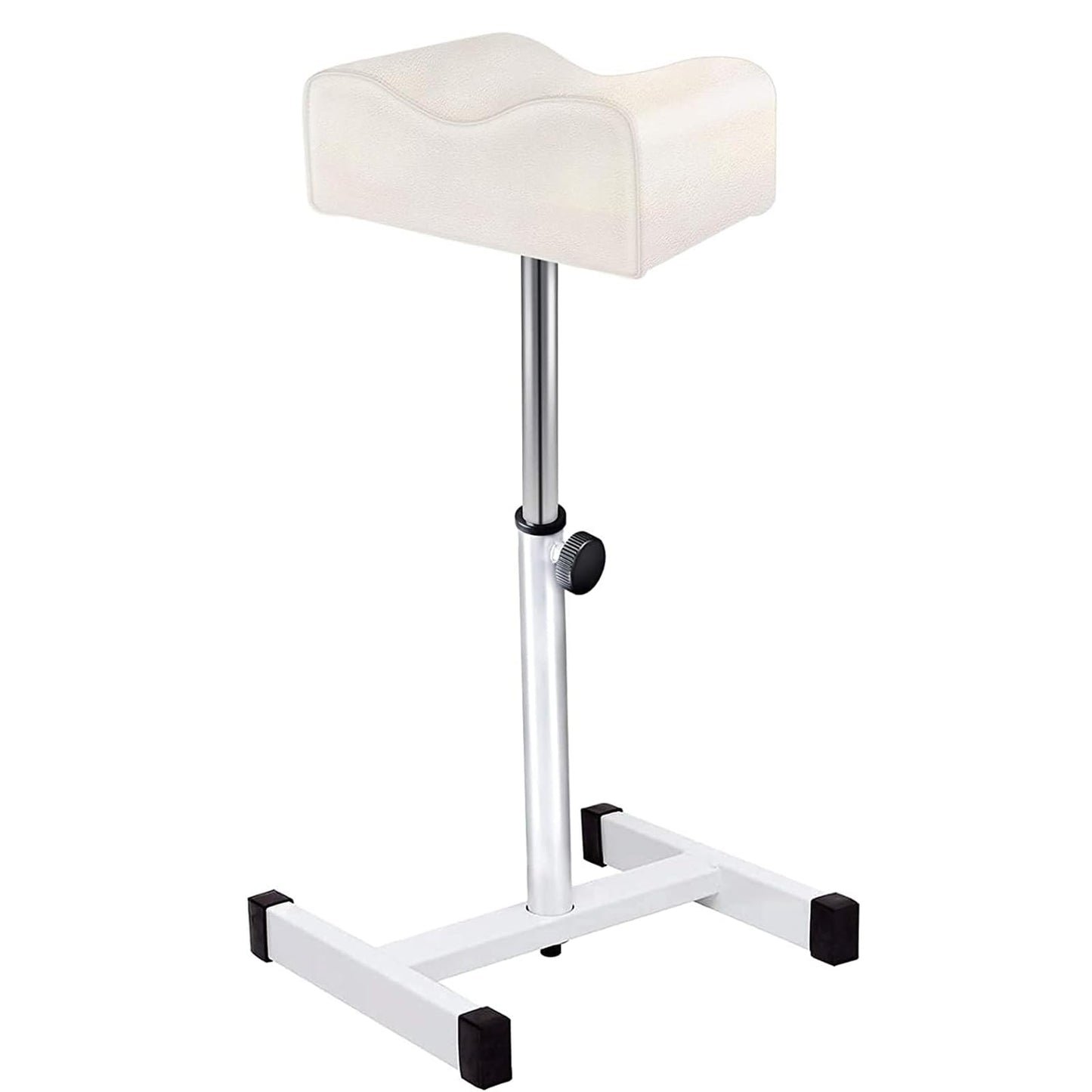 EBANKU Pedicure Foot Rest Stand Stool Salon Spa Beauty Footrest Home Pedicures Adjustable Seat Height Technician Nail Equipment (White)
