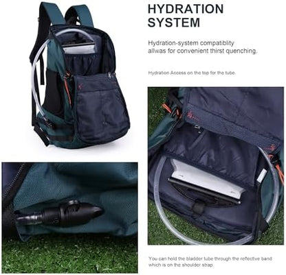MOUNTAINTOP 35L Unisex Hiking Backpacks Lightweight Trekking Rucksack Light Daypacks for Travel Camping Climbing Mountaineer Outdoor Sport