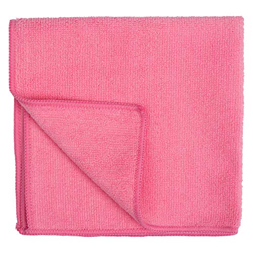 Blake & White Red Microfibre Cloths 10 Pack – Ultra Fine Reusable Cleaning Cloths for Home & Industrial Use – 90 Percent Polyester & 10 Percent Polyamide Material (37x37cm)
