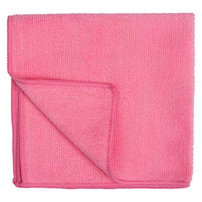 Blake & White Red Microfibre Cloths 10 Pack – Ultra Fine Reusable Cleaning Cloths for Home & Industrial Use – 90 Percent Polyester & 10 Percent Polyamide Material (37x37cm)
