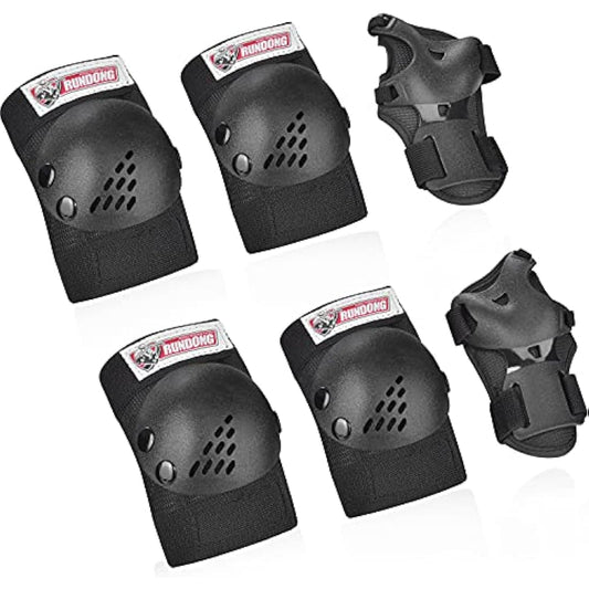 Youth/Kids Knee Pads Elbow Pad Wrist Guards Protective Gear Set for 3-15 Years Child Roller Skates Skateboard Inline Rollerblading Cycling BMX Bike Skating Scooter Riding and Other Outdoor Sports
