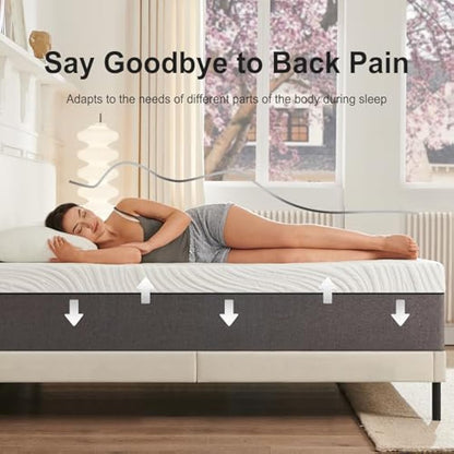 Twirest Mattresses, 15cm Single Mattress with Memory Foam and Anti-mite, Breathable, Removable Carved Cover, Mattress in a Box, Edges Support for Sleep Supportive(90x190x15cm)