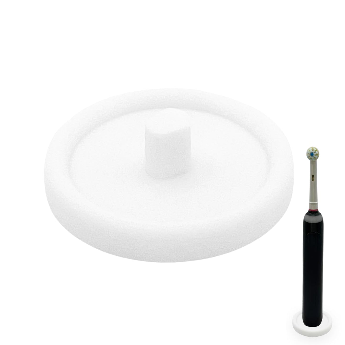 Oral Care Brand Electric Toothbrush Stand & Drip Tray (White, Single)