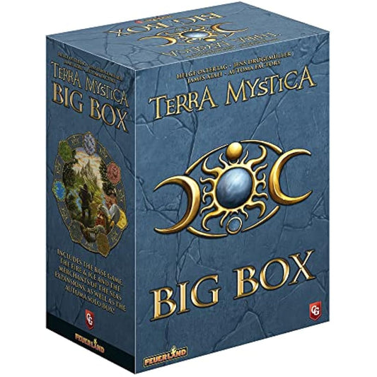 Capstone Games Terra Mystica: Big Box - Contains: Terra Mystica: Base Game, Fire & Ice Expansion, Merchants of The Seas Expansion by Automa Factory. Ages 14+, 1-5 Players, 30 Min Per Player